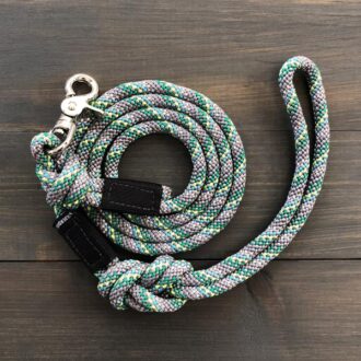 WilderDog Reflective Rock Climbing Rope Dog Leash with Quick Clip
