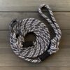 WilderDog Rock Climbing Rope Dog Leash with Carabiner Black and White