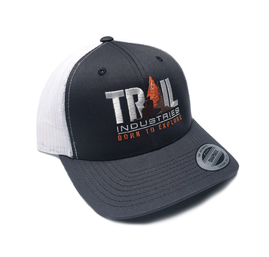 Trail Industries | Born to Explore | Retro Snapback Trucker Hat