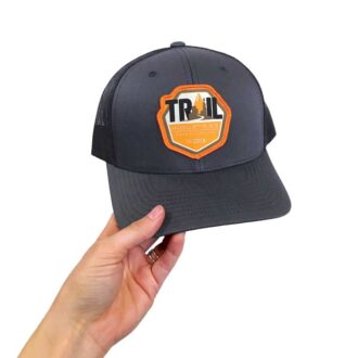Trail Industries grey patch hat