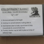 Elite First Aid Emergency Blanket Silver/ OD