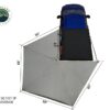 Trail Industries | Overland Vehicle Systems | Nomadic 270 LT Awning Gray with Black Travel Cover, Driver Side