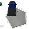 Trail Industries | Overland Vehicle Systems | Nomadic 270 LT Awning Gray with Black Travel Cover, Passenger Side