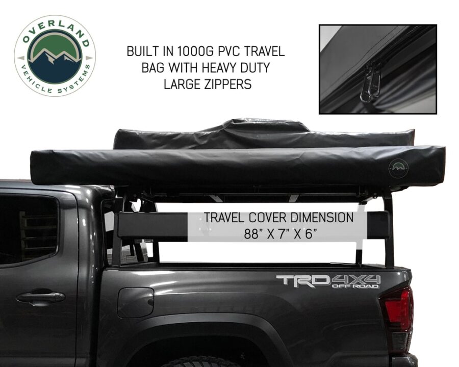 Trail Industries | Overland Vehicle System | OVS Nomadic Awning 2.0 6.5' with Black Cover Universal