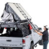 Trail Industries | Smittybilt | GEN2 Overlander Tent XL opening up on Tacoma
