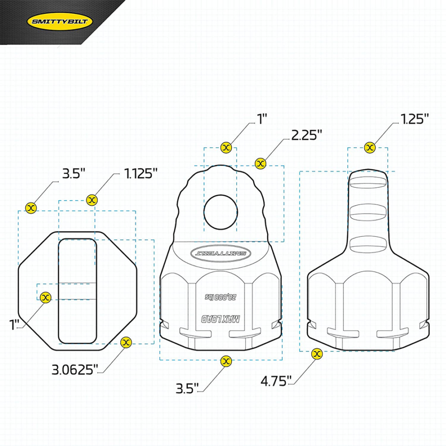 Trail Industries | SmittyBilt | Aluminum Winch Shackle