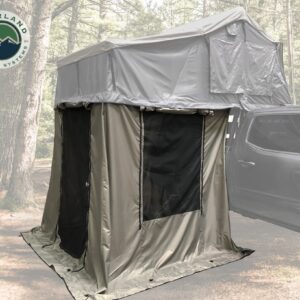 Trail Industries | Overland Vehicle Systems | Nomadic 4 Annex Green Base with Black Floor and Travel Cover