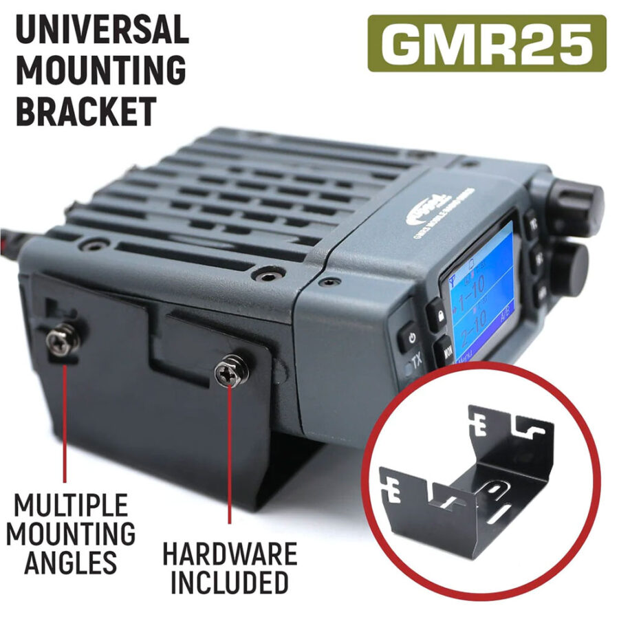 Rugged Radios Radio Kit - GMR25 Waterproof GMRS Band Mobile Radio with Antenna