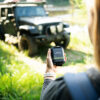 SPOT Gen4 Jeep Edition in girls hand with Jeep