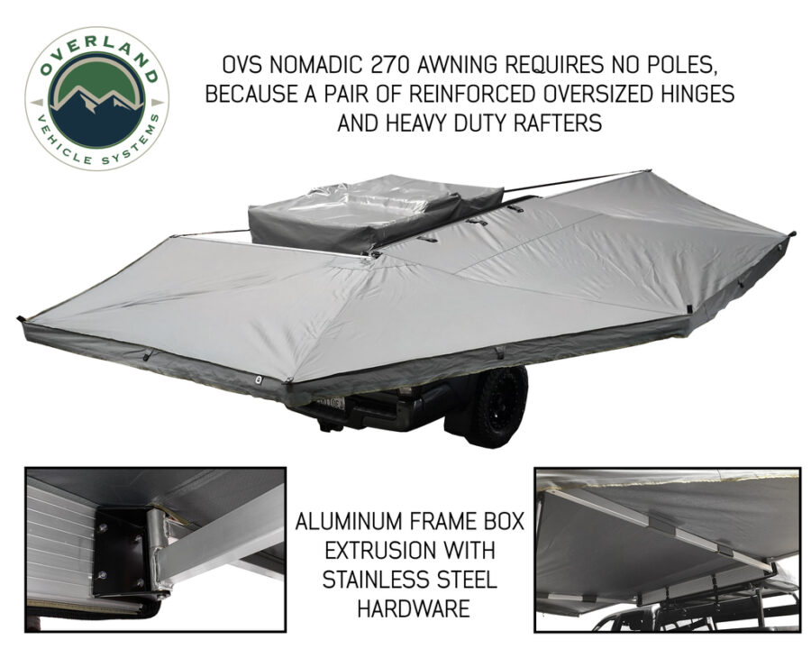 Trail Industries | OVS | Overland Vehicle System | Nomadic Awning 270 Passenger Side