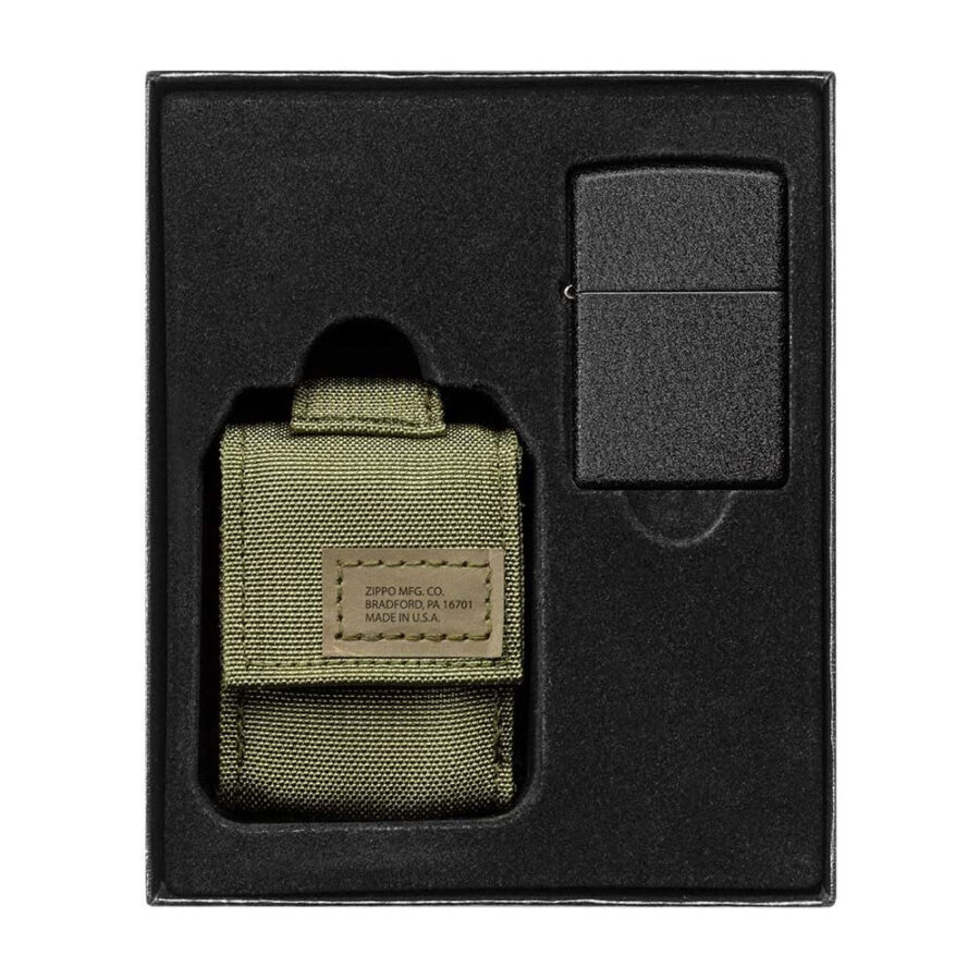 Trail Industries | Zippo Lighter and Tactical Pouch | OD Green