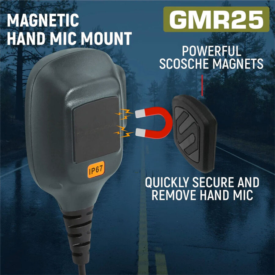 Rugged Radios Radio Kit Lite - GMR25 Waterproof GMRS Mobile Radio with Stealth Antenna