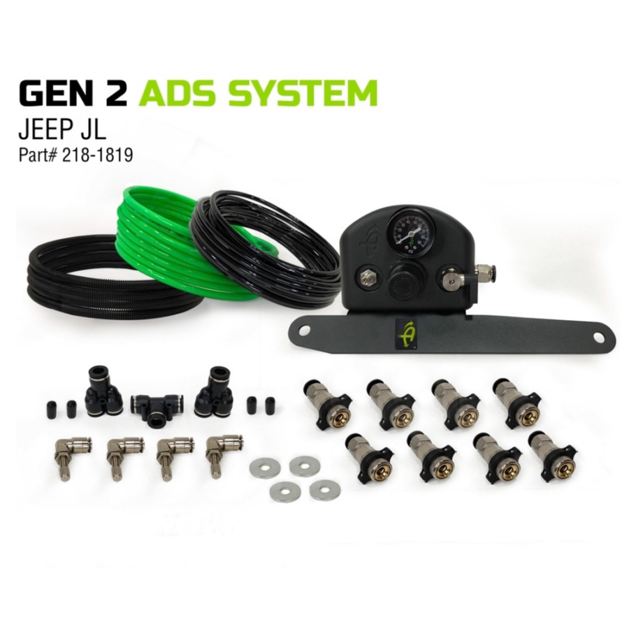 UP DOWN AIR 4 Tire Inflation System - Jeep Wrangler JL & JLU Engine Bay Passenger Side