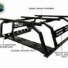 OVS Discovery Rack with Side Cargo Plates, With Front Cargo Tray System Kit Mid Size Truck Short Bed Application