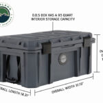 OVS Dark Grey 95 QT Dry Box, Drain, and Bottle Opener