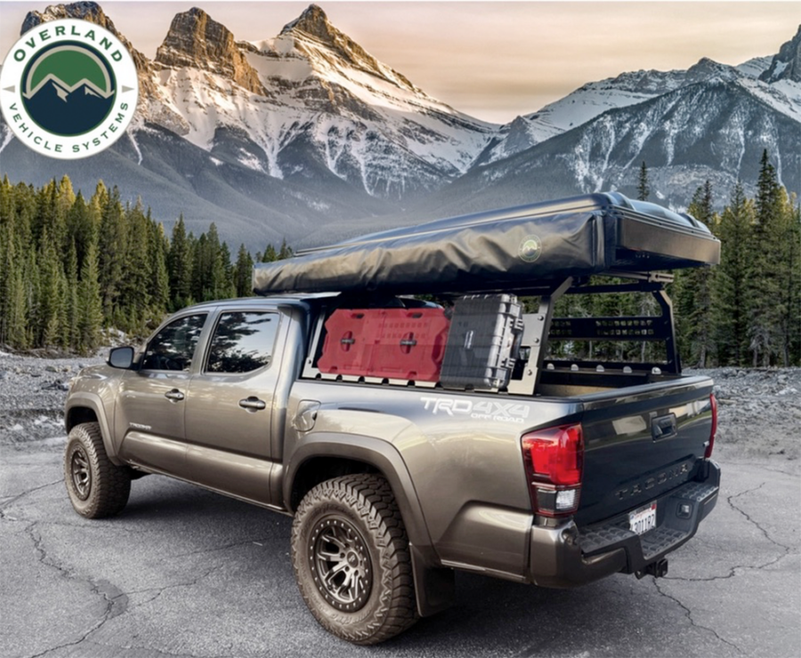 OVS Discovery Rack with Side Cargo Plates, With Front Cargo Tray System Kit Mid Size Truck Short Bed Application