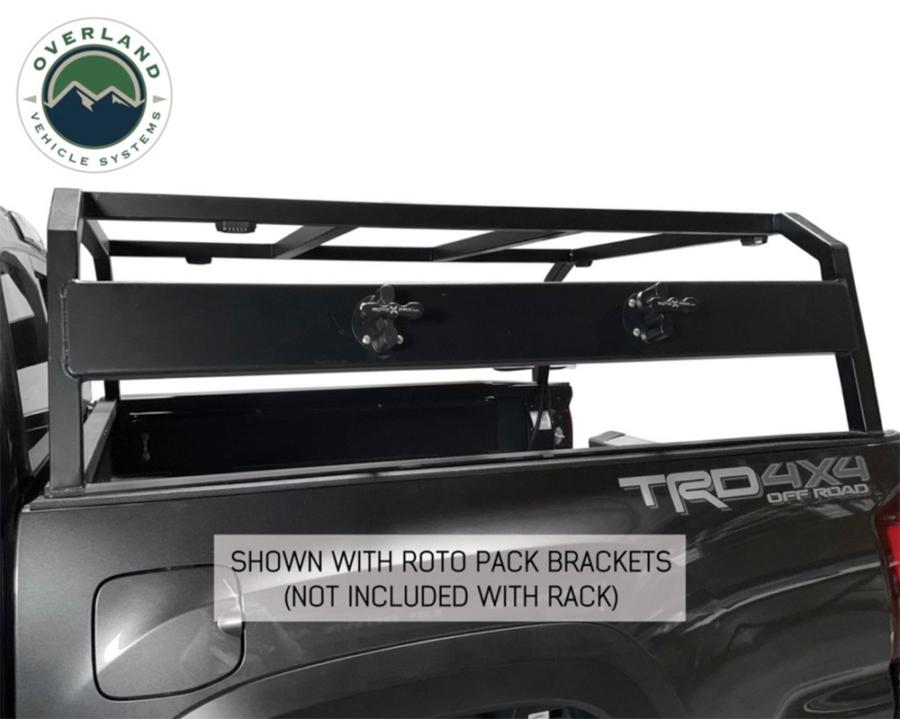 OVS Discovery Rack with Side Cargo Plates, With Front Cargo Tray System Kit Mid Size Truck Short Bed Application