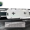 OVS Discovery Rack with Side Cargo Plates, With Front Cargo Tray System Kit Mid Size Truck Short Bed Application shown with Roto Pack Brackets