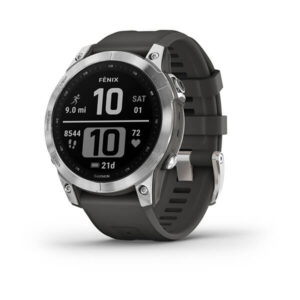 Garmin fenix® 7 Silver with Graphite Band (47mm)