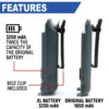 Rugged Radios GMR2 Handheld Long Lasting XL Battery Comparison
