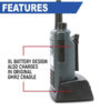 Rugged Radios GMR2 Handheld Long Lasting XL Battery In Craddle