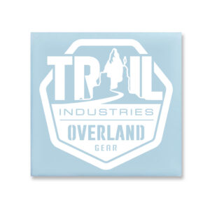 Trail Industries Overland Gear Decal in Gloss White