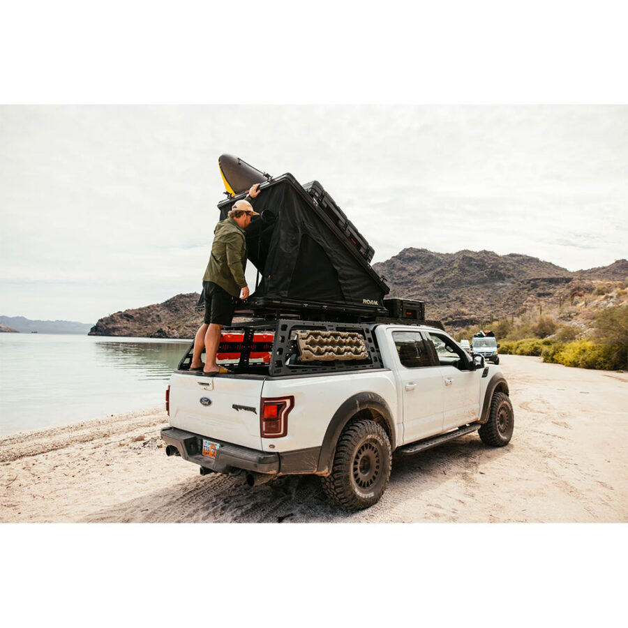 ROAM The Desperado on rack in truck bed