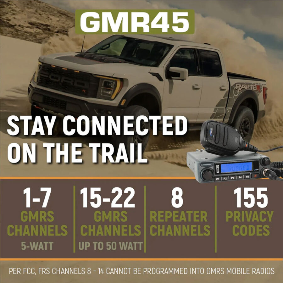 Rugged Radios Ford Raptor Two-Way Mobile Radio Kit