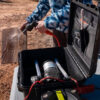 WaterPort HydroSpray being used to rinse off an item